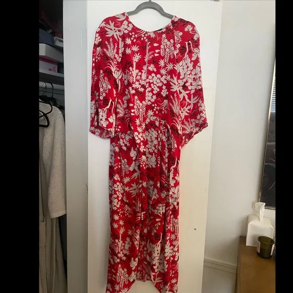 Beautiful TopShop Red Printed Dress - Picture 3 of 8